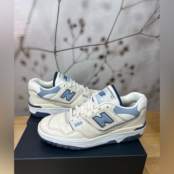New Balance 550 Vintage Blue Indigo and vintage cream. Men’s Size 7.5 - Picture 2 of 12